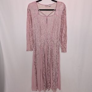 Lace Maxi Dress Fairycore Cottagecore Boho